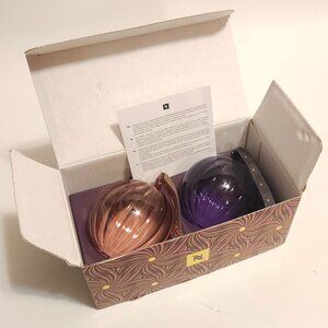 LIMITED EDITION NESPRESSO Festive Baubles Christmas Ornaments Blown Glass